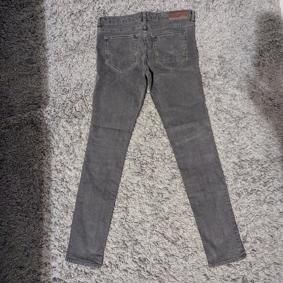 Allsaints Dark Grey Tex Ashby Skinny Jeans Grunge Gray All Saints Indie Moto 29 - Picture 6 of 12